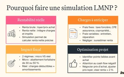 Simulation LMNP : impact fiscal, charges déductibles en régime réel, rentabilité et optimisation du projet.