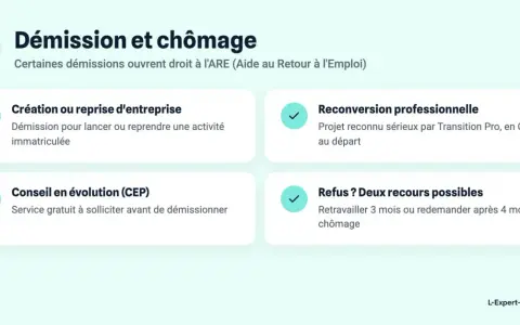 Démission et chômage : comment récupérer ses droits chômage après démission CDI ? Création d'entreprise, reconversion, CEP, recours possibles.