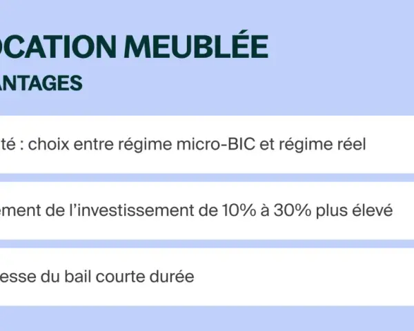 Avantages de la location meublée : fiscalité avantageuse, rendement élevé et souplesse. Idéal pour savoir comment déclarer une location meublée à l'année.