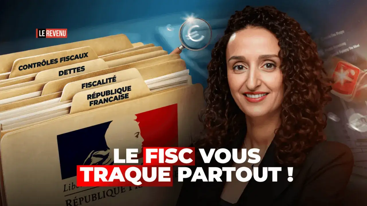 Dossiers de contrôles fiscaux en France, avec une loupe sur un symbole euro. Le fisc vous traque partout !